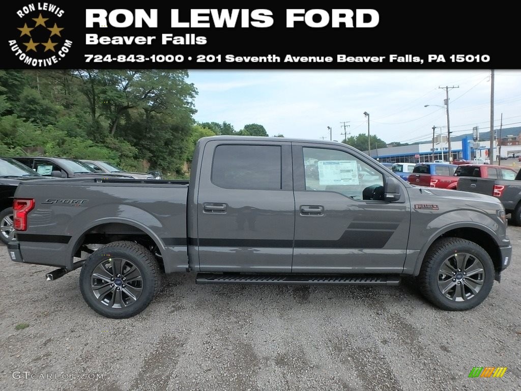 2018 F150 XLT SuperCrew 4x4 - Lead Foot / Special Edition Black/Red photo #1