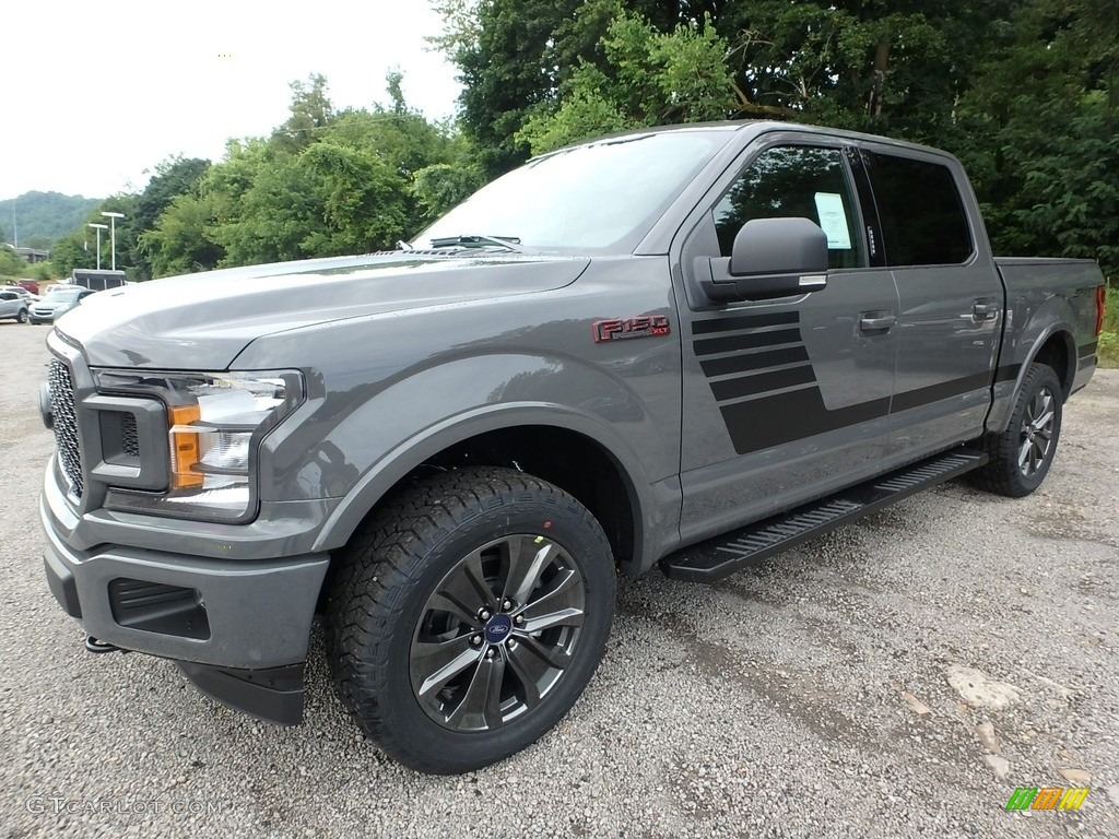 2018 F150 XLT SuperCrew 4x4 - Lead Foot / Special Edition Black/Red photo #7