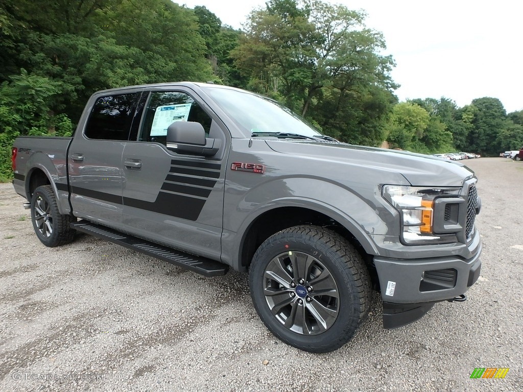 2018 F150 XLT SuperCrew 4x4 - Lead Foot / Special Edition Black/Red photo #9