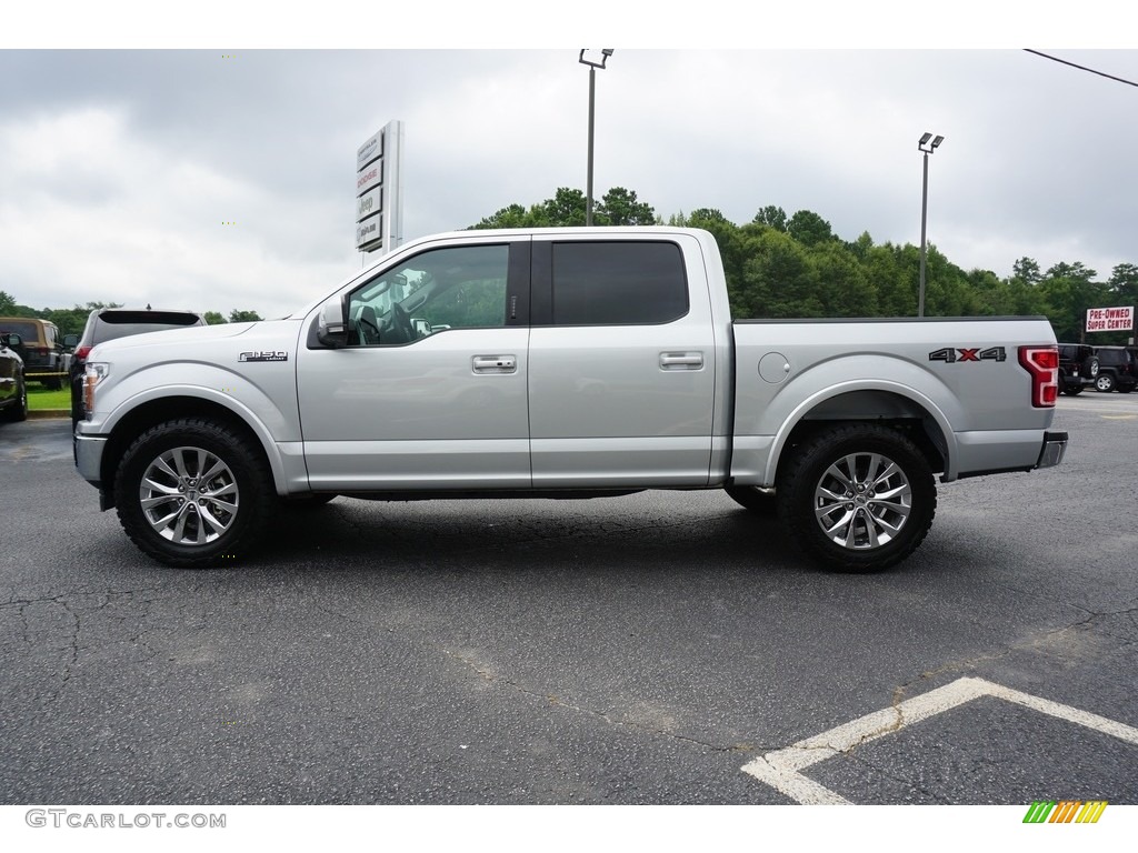 2018 F150 Lariat SuperCrew 4x4 - Ingot Silver / Light Camel photo #10