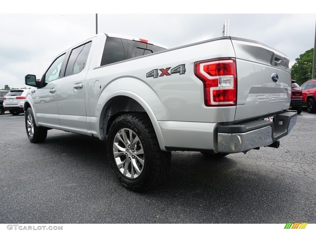 2018 F150 Lariat SuperCrew 4x4 - Ingot Silver / Light Camel photo #11