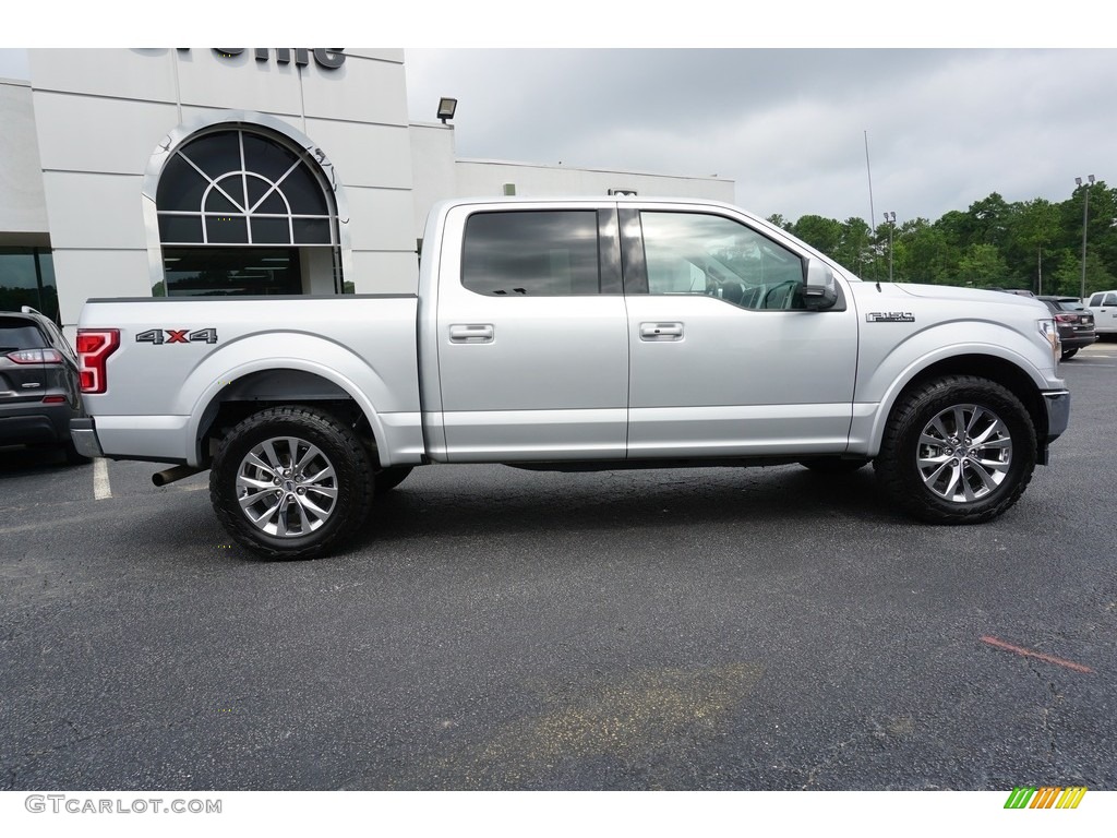 2018 F150 Lariat SuperCrew 4x4 - Ingot Silver / Light Camel photo #14