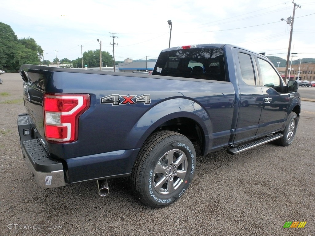 2018 F150 XLT SuperCab 4x4 - Blue Jeans / Earth Gray photo #3