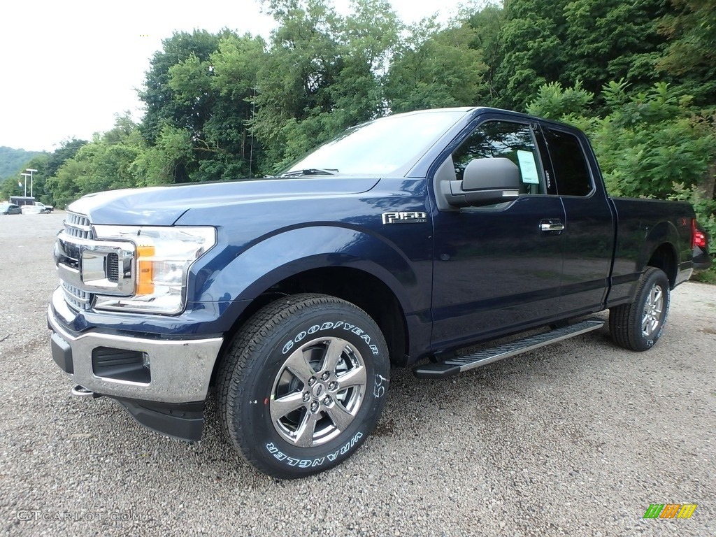 2018 F150 XLT SuperCab 4x4 - Blue Jeans / Earth Gray photo #7