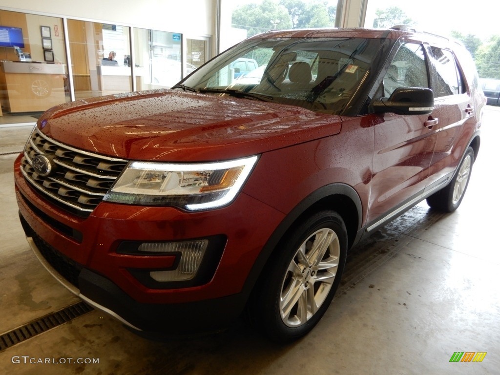2016 Explorer XLT 4WD - Ruby Red Metallic Tri-Coat / Ebony Black photo #5