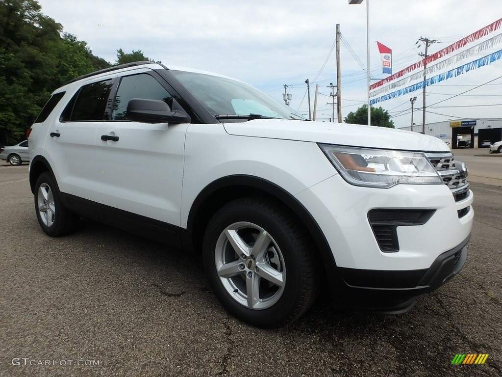 2018 Explorer FWD - Oxford White / Medium Stone photo #10