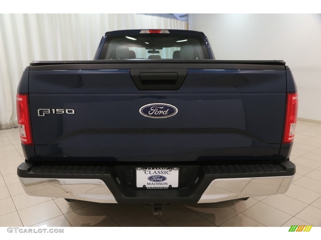 2015 F150 XL SuperCab 4x4 - Blue Jeans Metallic / Medium Earth Gray photo #16