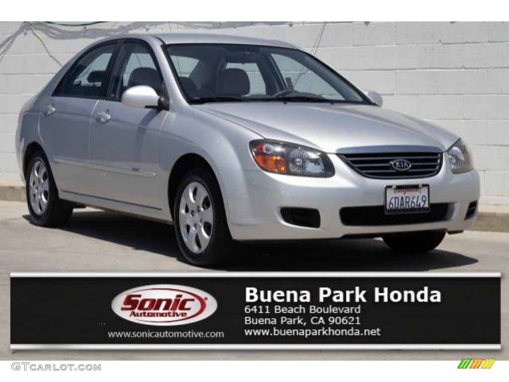 2009 Spectra EX Sedan - Bright Silver Metallic / Gray photo #1