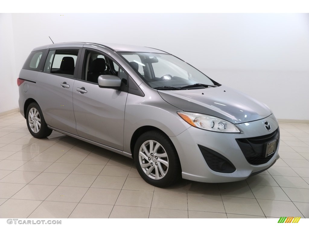 2012 MAZDA5 Sport - Liquid Silver Metallic / Black photo #1