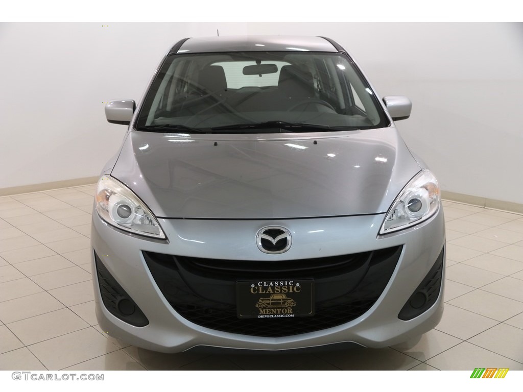 2012 MAZDA5 Sport - Liquid Silver Metallic / Black photo #2