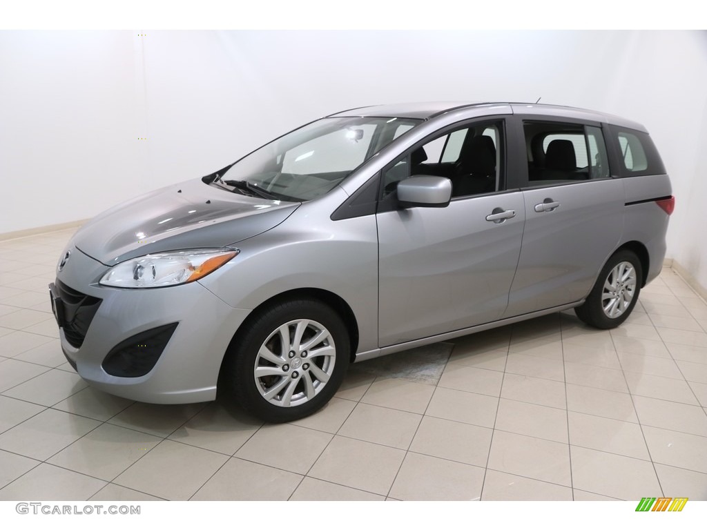 2012 MAZDA5 Sport - Liquid Silver Metallic / Black photo #3