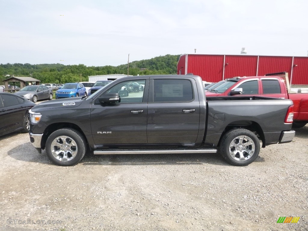 2019 1500 Big Horn Crew Cab 4x4 - Granite Crystal Metallic / Black photo #2