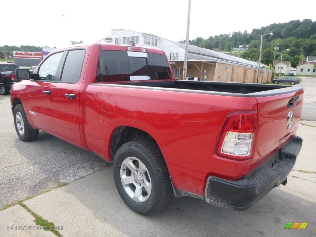 2019 1500 Tradesman Quad Cab 4x4 - Flame Red / Black/Diesel Gray photo #3