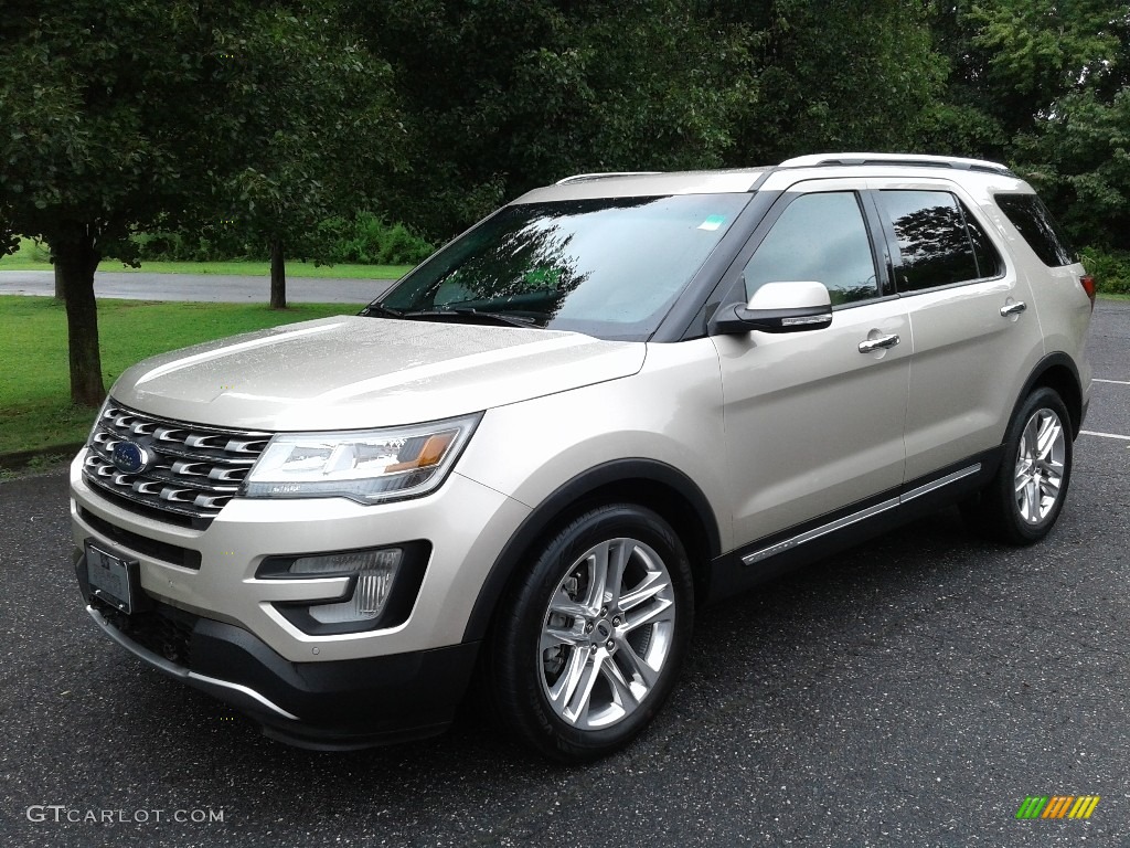 White Gold 2017 Ford Explorer Limited Exterior Photo #128583895