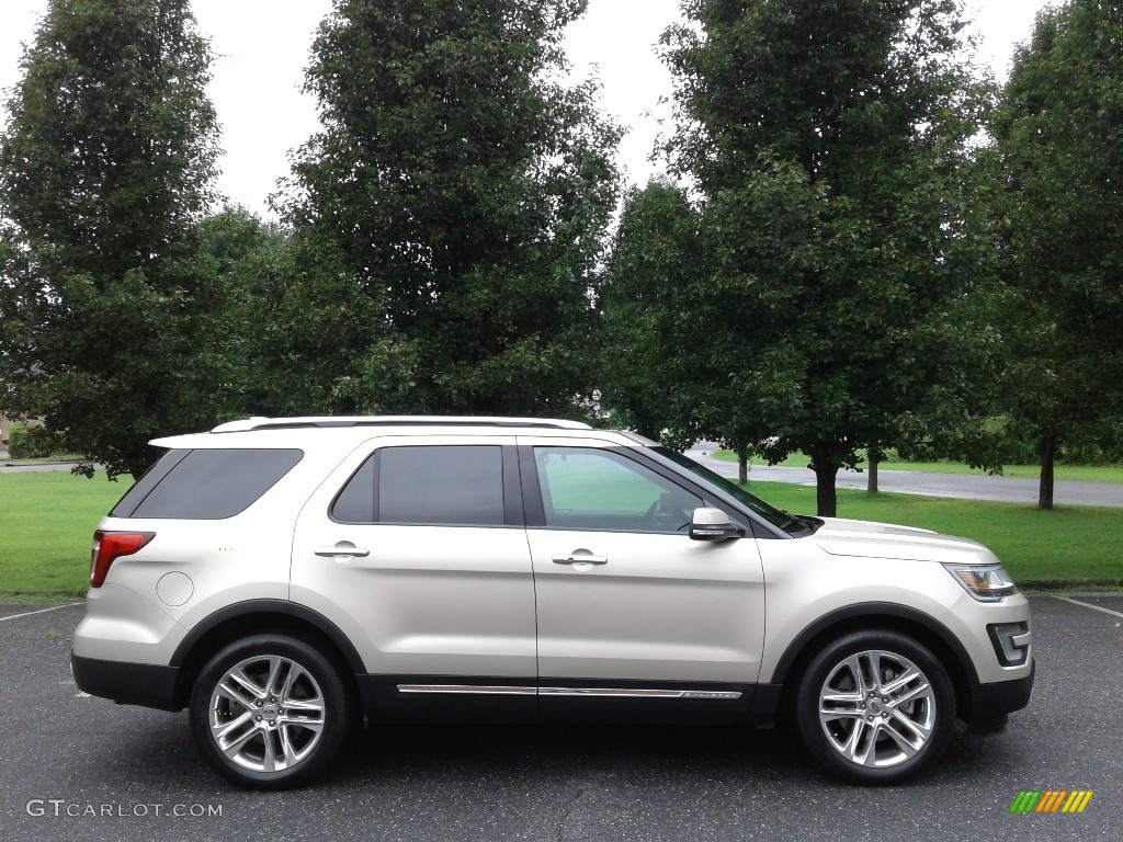 White Gold 2017 Ford Explorer Limited Exterior Photo #128583976