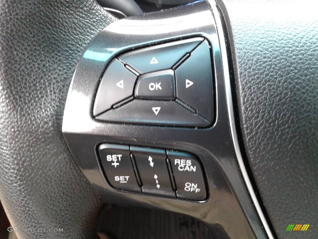 2017 Ford Explorer Limited Medium Light Camel Steering Wheel Photo #128584459