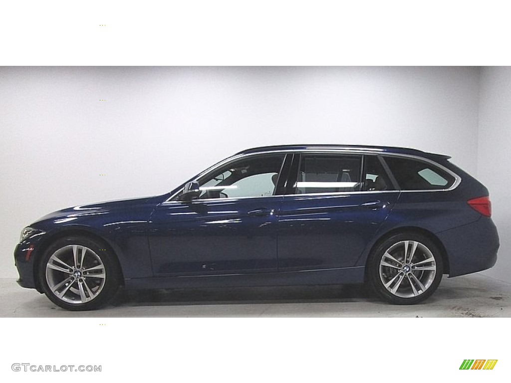 2018 3 Series 328d xDrive Sports Wagon - Mediterranean Blue Metallic / Oyster photo #2