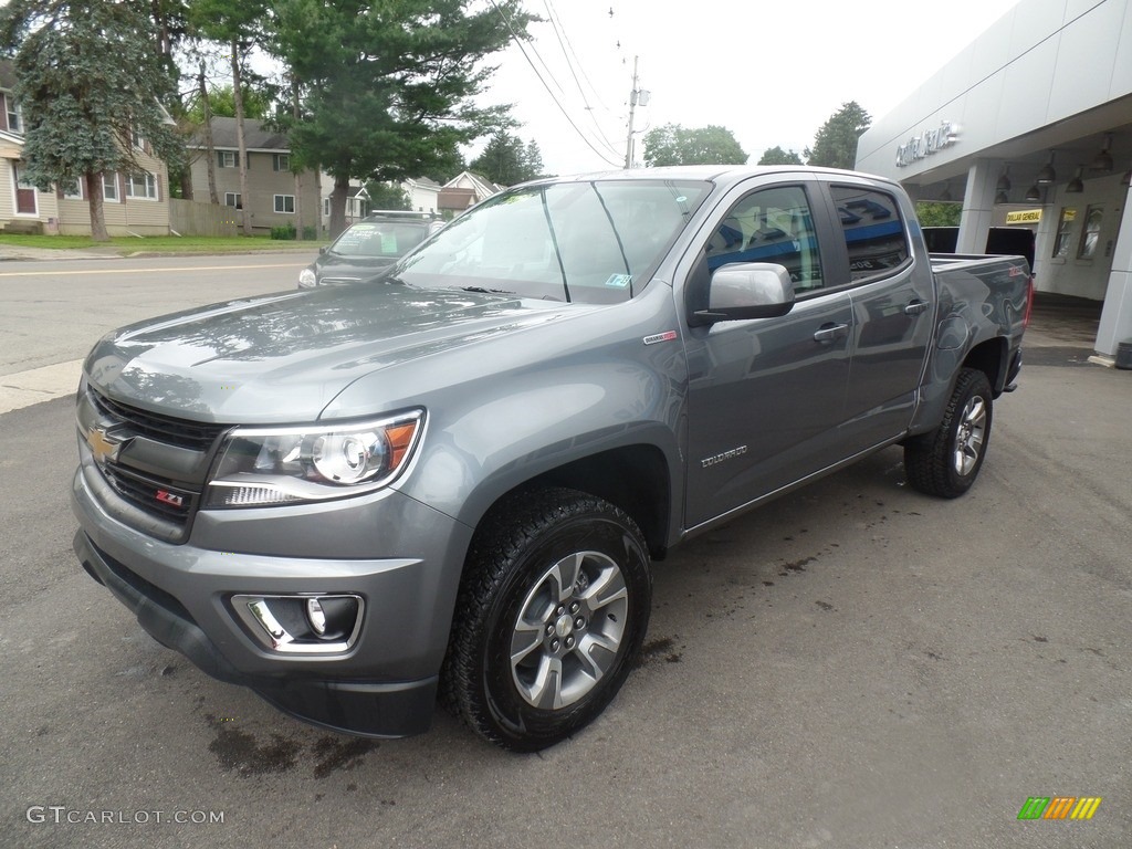 Satin Steel Metallic 2018 Chevrolet Colorado Z71 Crew Cab 4x4 Exterior Photo #128589511