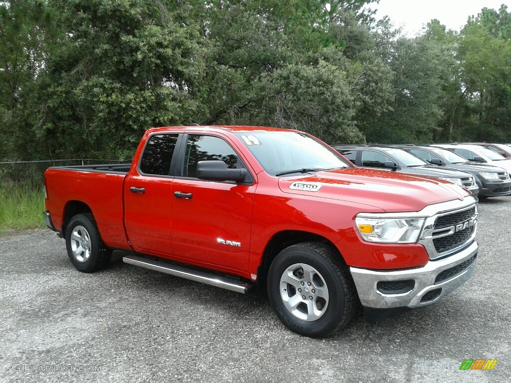 Flame Red 2019 Ram 1500 Tradesman Quad Cab Exterior Photo #128593990