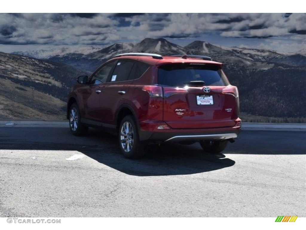 2018 RAV4 Limited AWD - Ruby Flare Pearl / Black photo #3