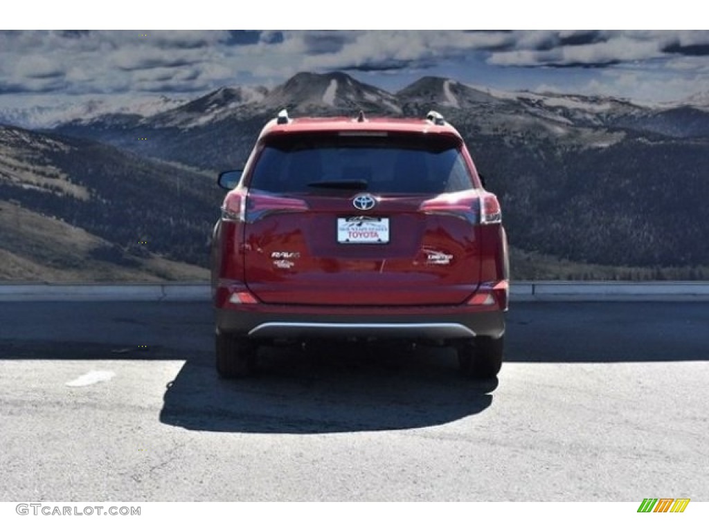 2018 RAV4 Limited AWD - Ruby Flare Pearl / Black photo #4