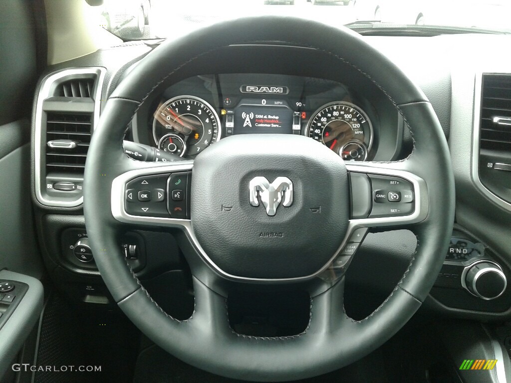 2019 1500 Big Horn Crew Cab - Maximum Steel Metallic / Black/Diesel Gray photo #14
