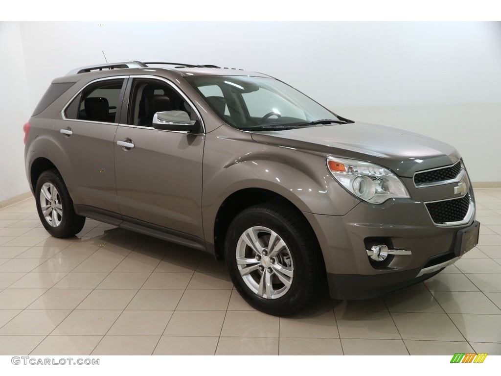 2010 Equinox LTZ - Mocha Steel Metallic / Jet Black/Brownstone photo #1