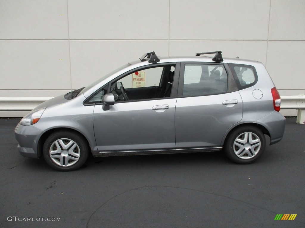 2008 Fit Hatchback - Storm Silver Metallic / Black/Grey photo #2