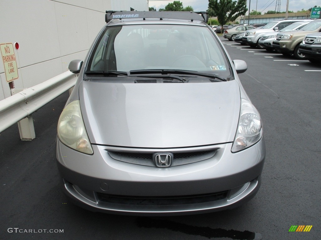 2008 Fit Hatchback - Storm Silver Metallic / Black/Grey photo #7