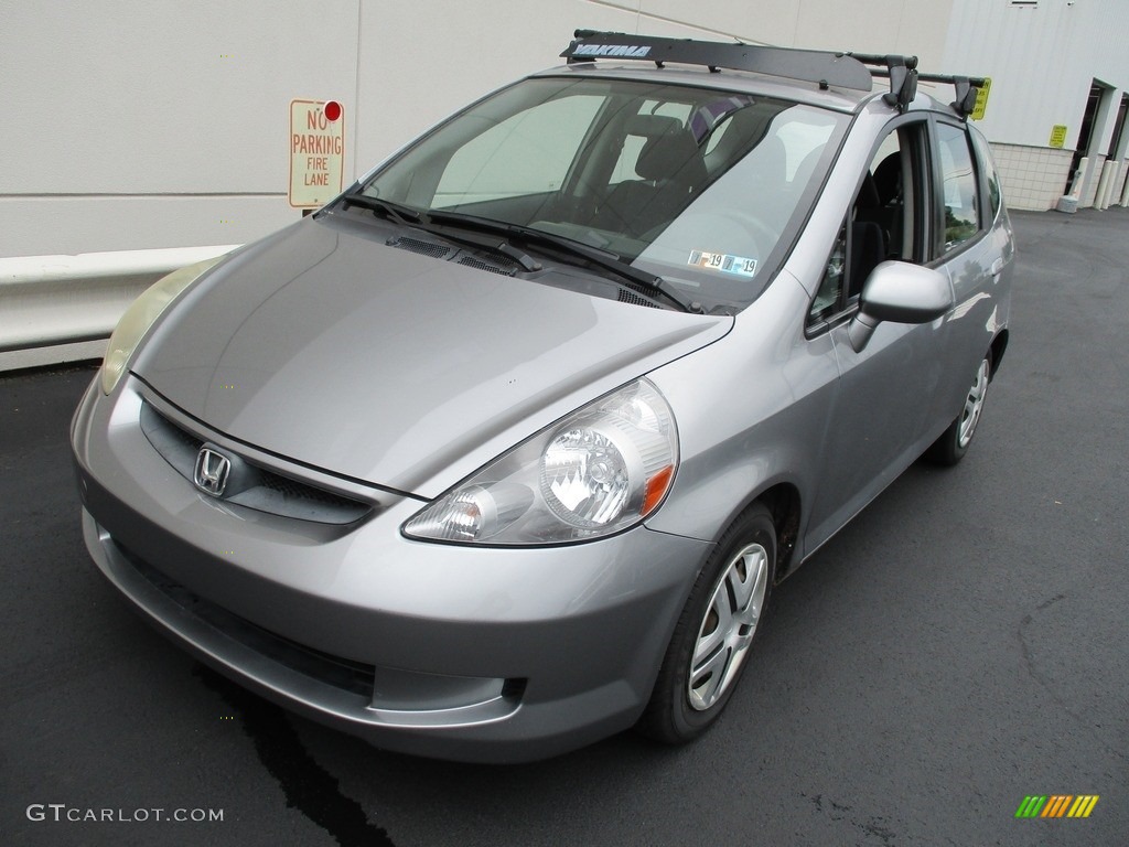 2008 Fit Hatchback - Storm Silver Metallic / Black/Grey photo #8