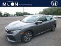 Modern Steel Metallic 2018 Honda Civic LX Hatchback