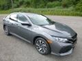 Modern Steel Metallic 2018 Honda Civic LX Hatchback Exterior