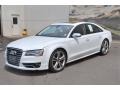 Glacier White Metallic 2013 Audi S8 4.0 TFSI quattro Sedan Exterior