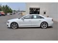 Glacier White Metallic 2013 Audi S8 4.0 TFSI quattro Sedan Exterior
