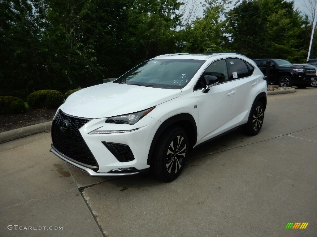 White Nova Glass Flake 2019 Lexus NX 300 F Sport AWD Exterior Photo #128605710