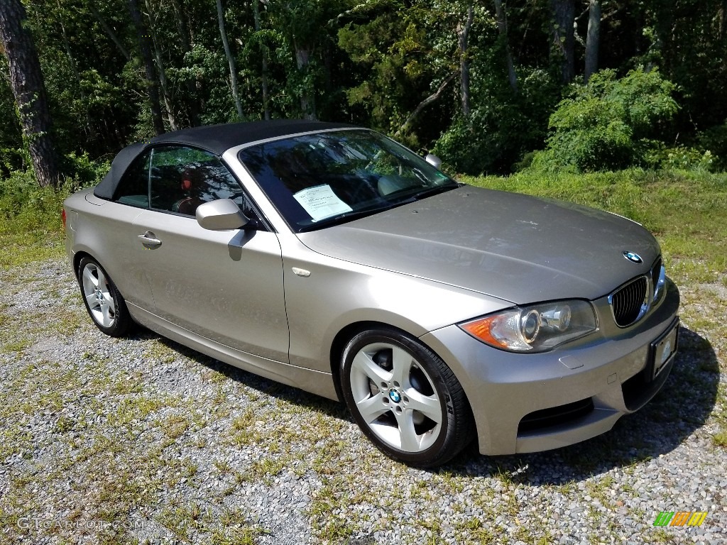 2011 1 Series 135i Convertible - Cashmere Silver Metallic / Coral Red photo #3
