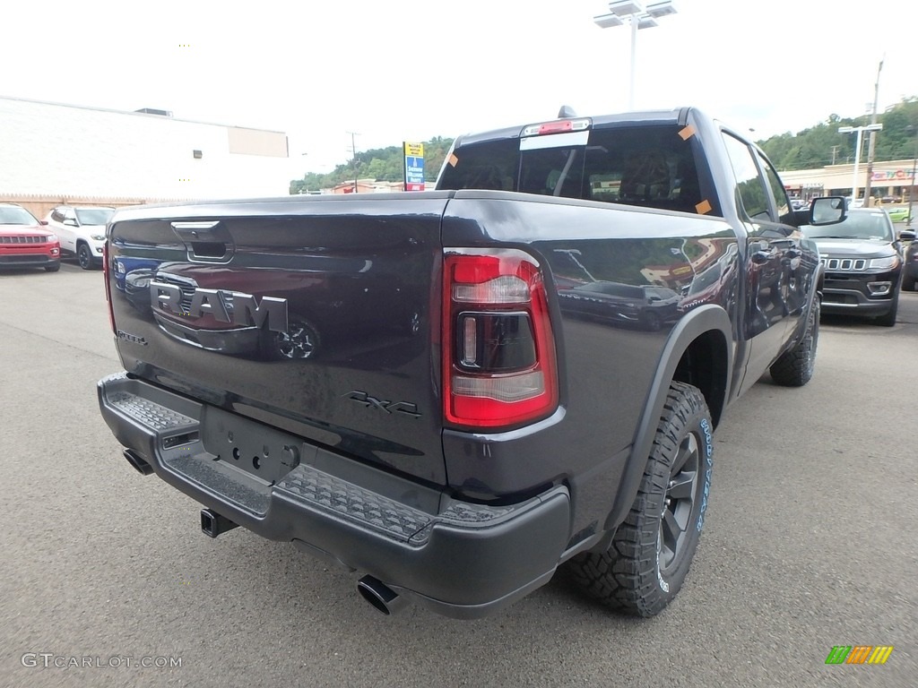 2019 1500 Rebel Crew Cab 4x4 - Maximum Steel Metallic / Black/Red photo #5