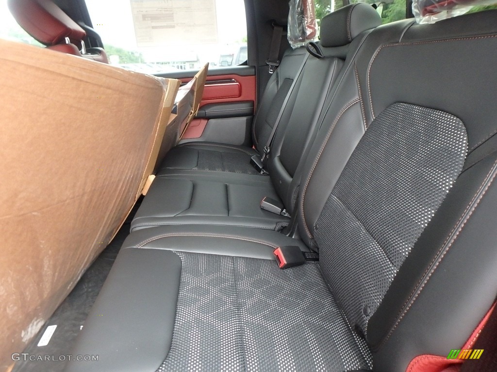 Black/Red Interior 2019 Ram 1500 Rebel Crew Cab 4x4 Photo #128607924