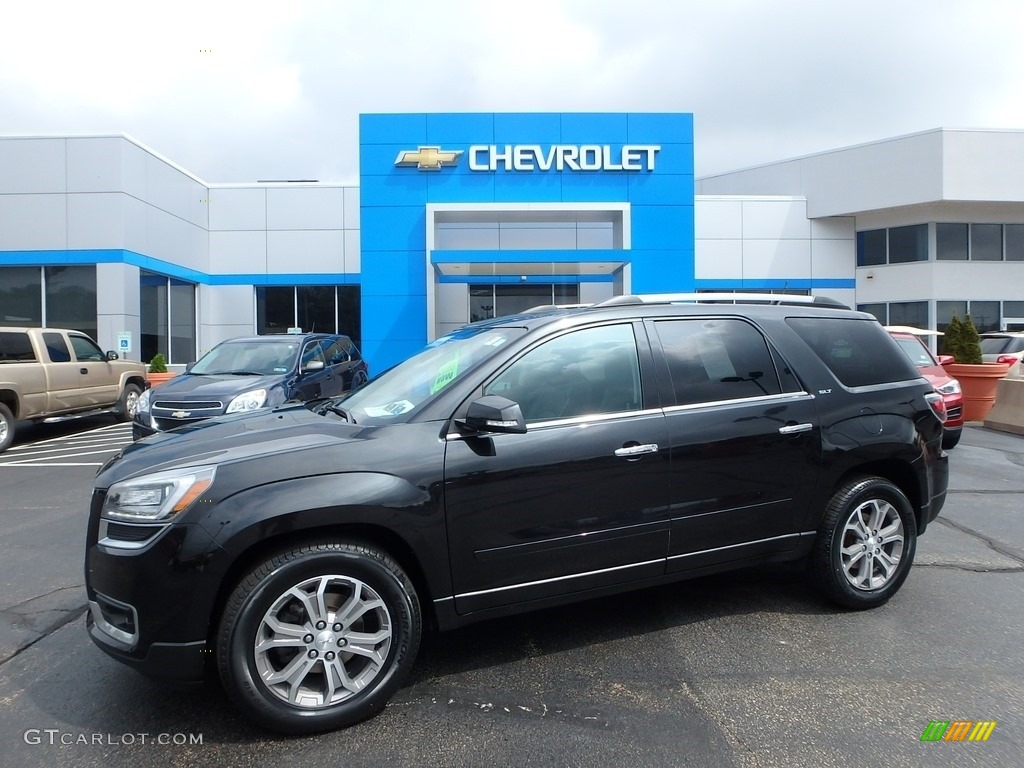 2013 Acadia SLT AWD - Carbon Black Metallic / Ebony photo #1