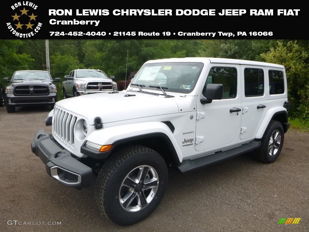 2018 Bright White Jeep Wrangler Unlimited Sahara 4x4