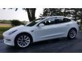 2018 Pearl White Multi-Coat Tesla Model 3 Long Range  photo #2
