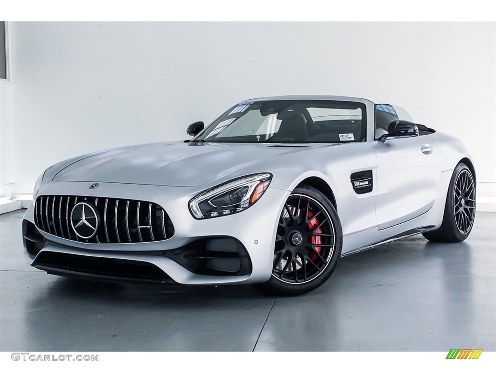 designo Iridium Silver Magno (Matte) 2018 Mercedes-Benz AMG GT C Roadster Exterior Photo #128612550