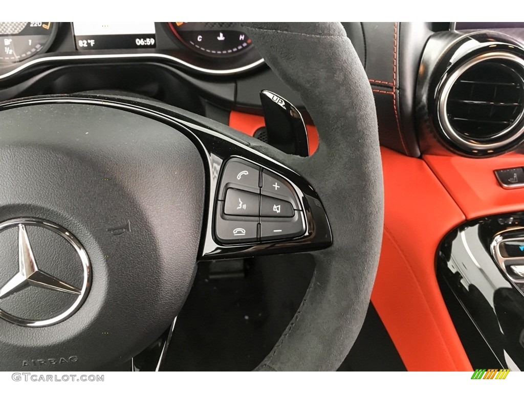 2018 Mercedes-Benz AMG GT C Roadster Red Pepper/Black Steering Wheel Photo #128612691