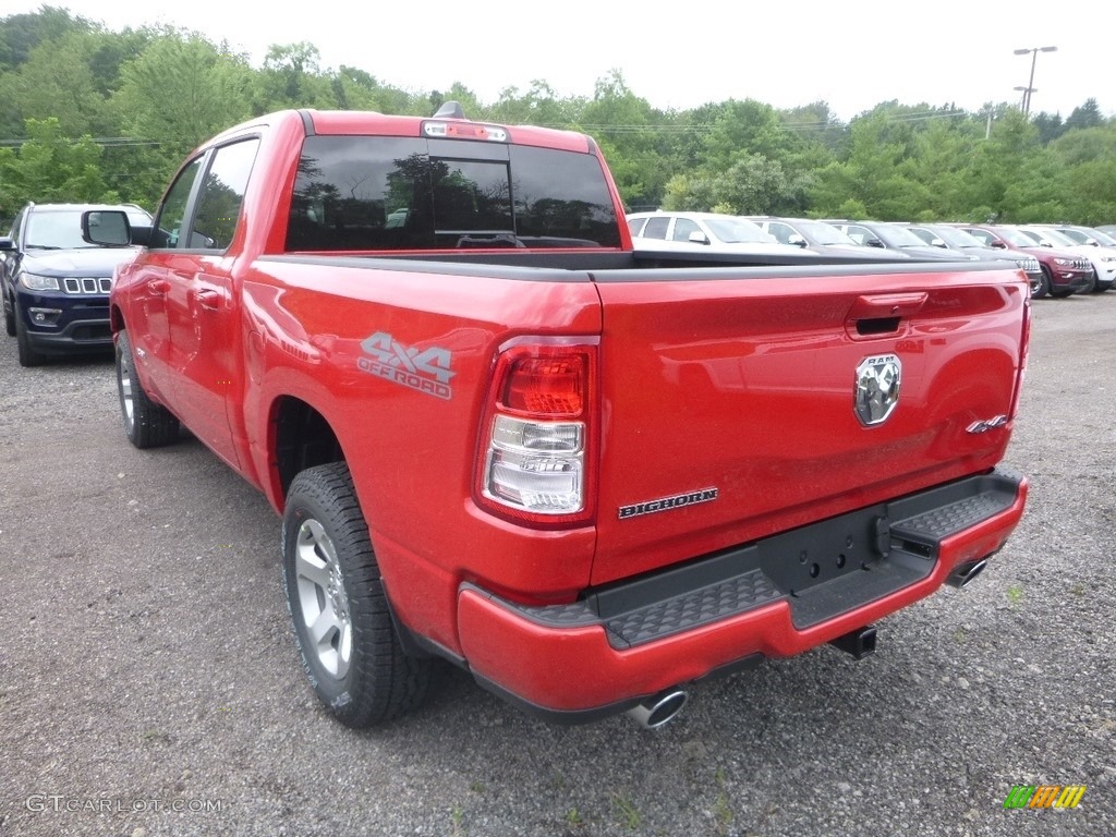 2019 1500 Big Horn Crew Cab 4x4 - Flame Red / Black/Diesel Gray photo #3