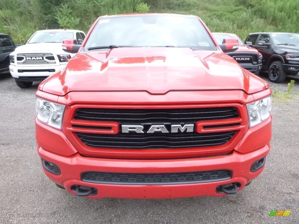2019 1500 Big Horn Crew Cab 4x4 - Flame Red / Black/Diesel Gray photo #8