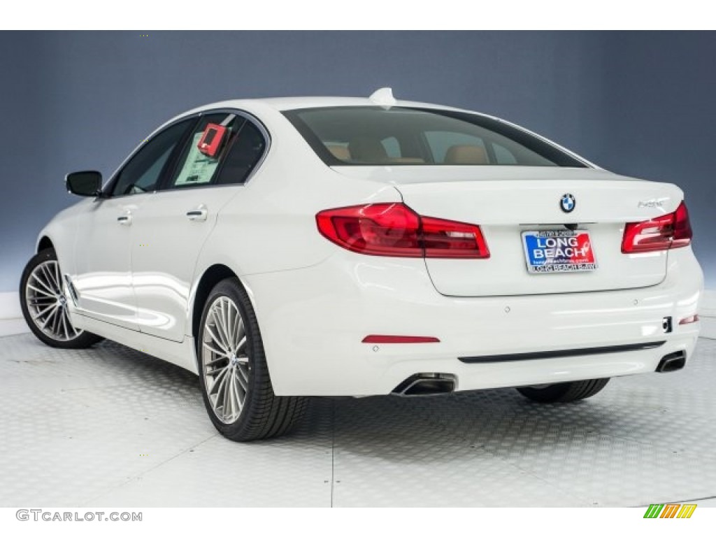 2018 5 Series 540i Sedan - Alpine White / Cognac photo #4
