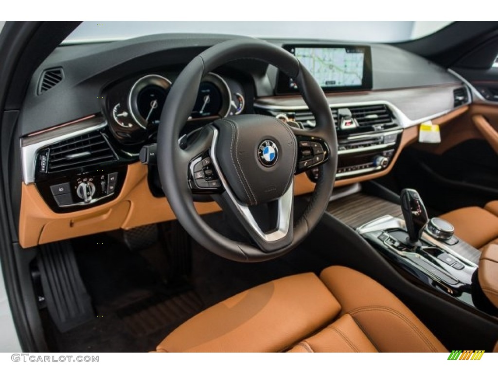 2018 5 Series 540i Sedan - Alpine White / Cognac photo #6