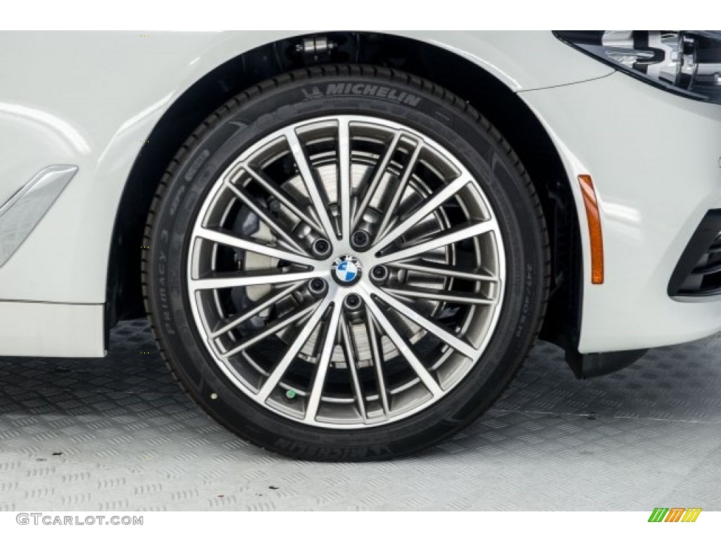 2018 5 Series 540i Sedan - Alpine White / Cognac photo #9