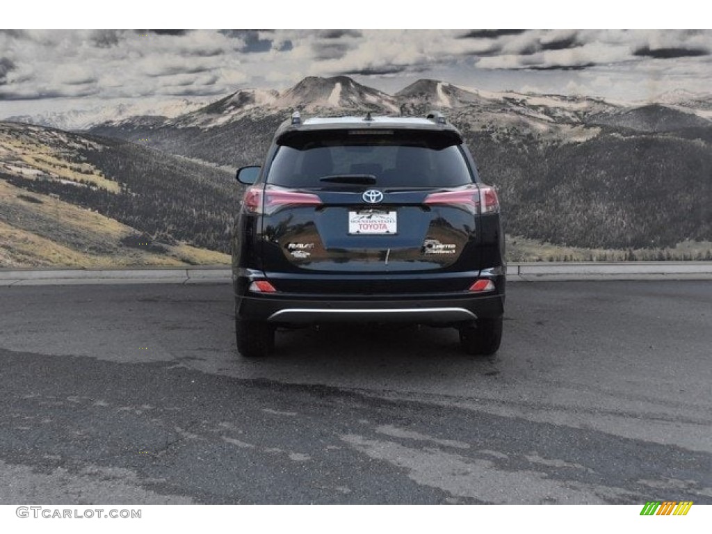 2018 RAV4 Limited AWD Hybrid - Galactic Aqua Mica / Black photo #4