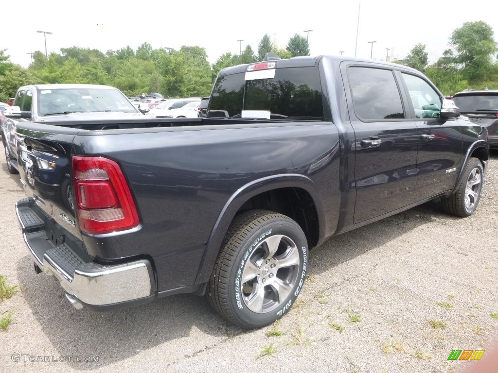 2019 1500 Laramie Crew Cab 4x4 - Maximum Steel Metallic / Black photo #4